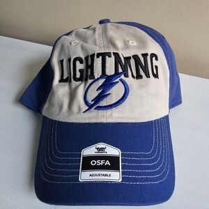 NHL Tampa Bay Lightning Blue and White Hat Cap New With Tags